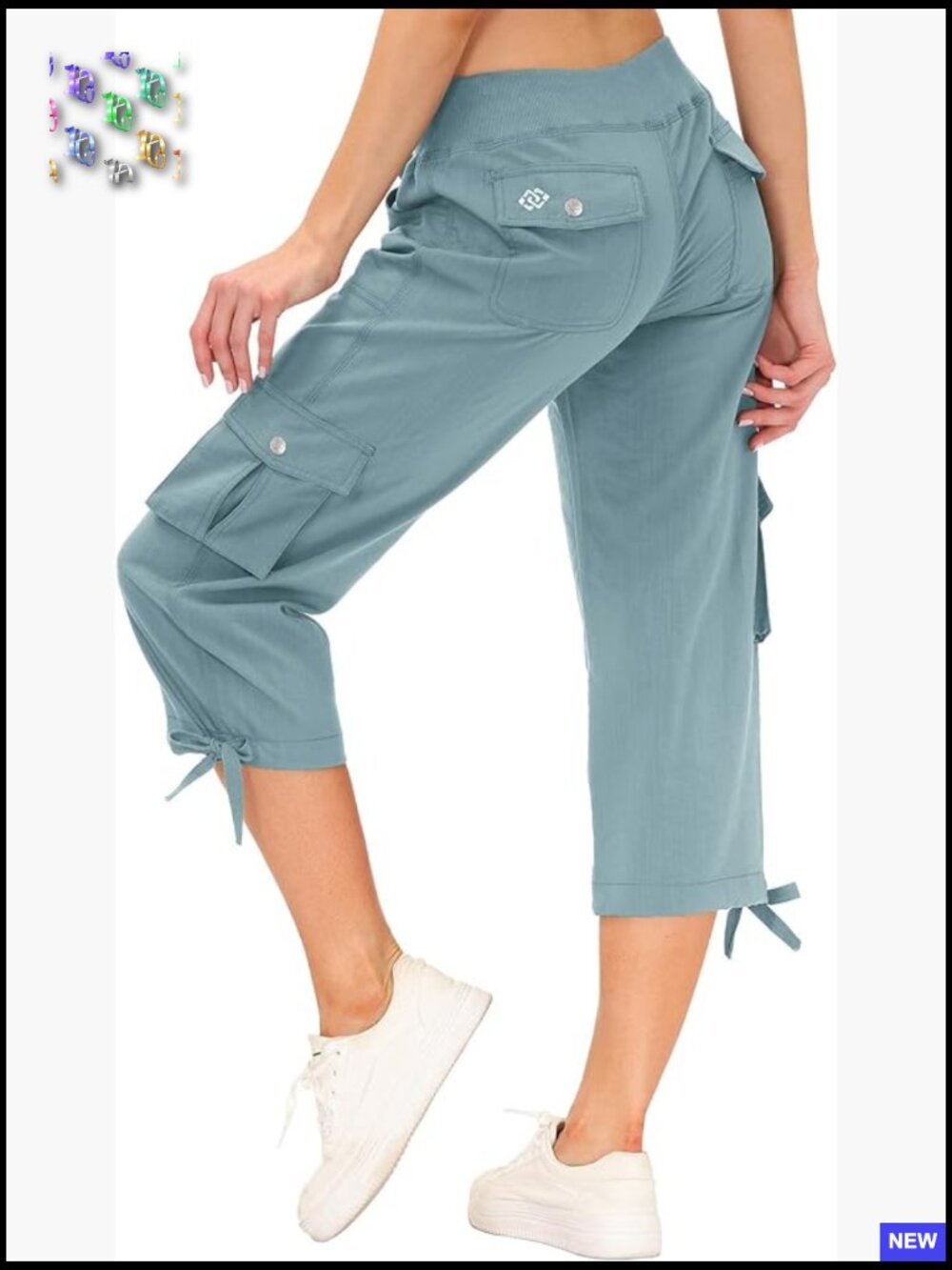 Cargo Capris Hiking Pants Lightweight Quick Dry Outdoor Athletic Travel Casual